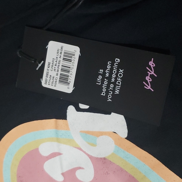 NWT Wildfox Easy Does It Keke Tee Small - Picture 6 of 6